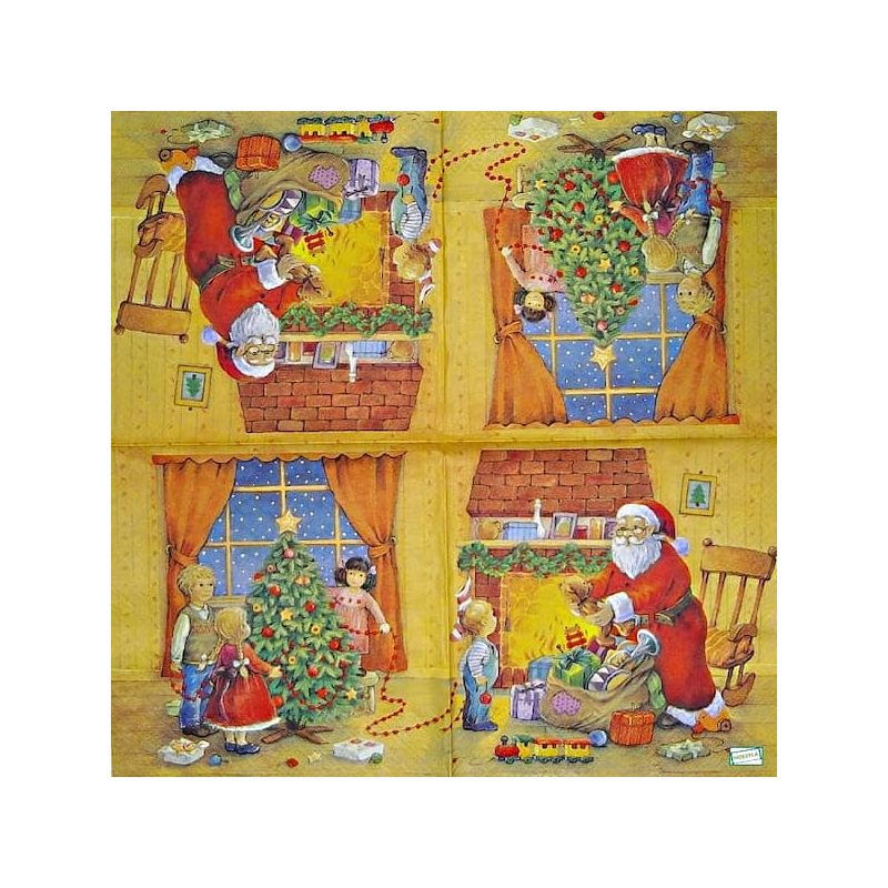 Noël,Ambiance Noël,hiver,neige,découpage,serviettage,sapin,Ambiance Magique et Féérique,fêtes,serviettes papier