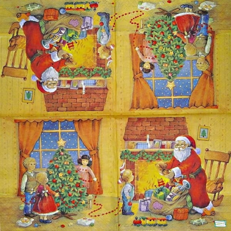 Noël,Ambiance Noël,hiver,neige,découpage,serviettage,sapin,Ambiance Magique et Féérique,fêtes,serviettes papier