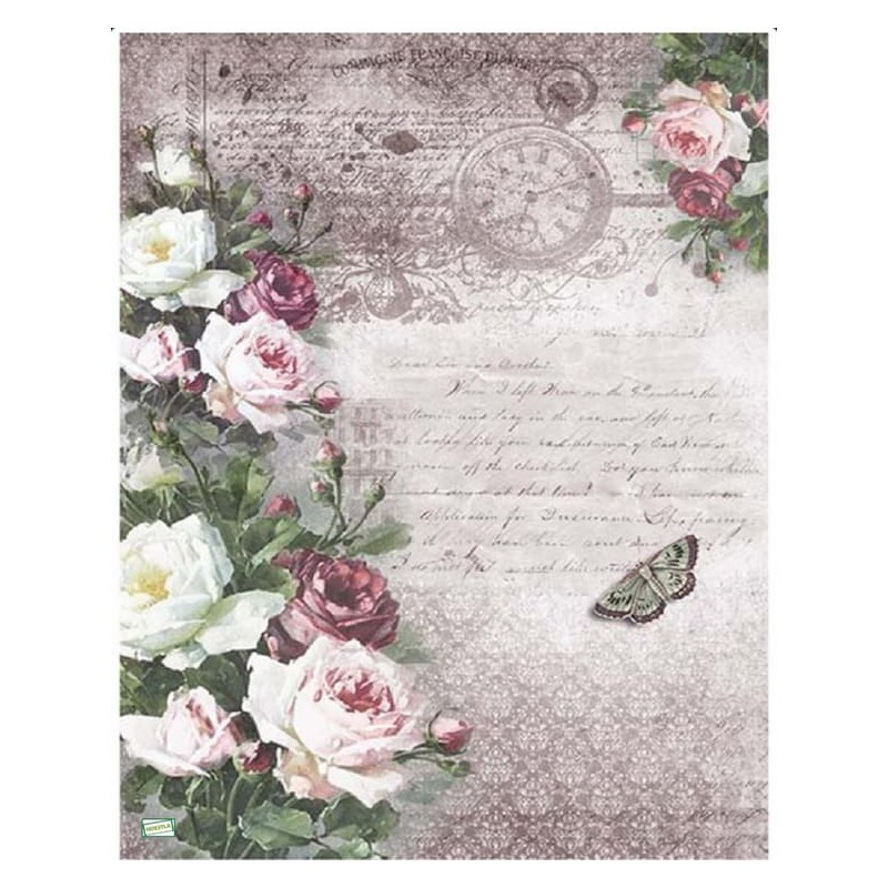 1papier riz Les Roses-R55L
