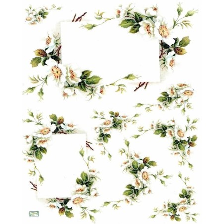 1papier de riz Fleurs-R212L