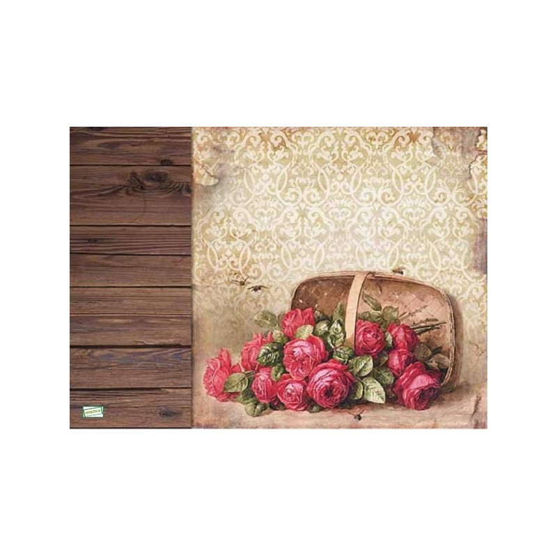 1papier riz Les Roses-R239L