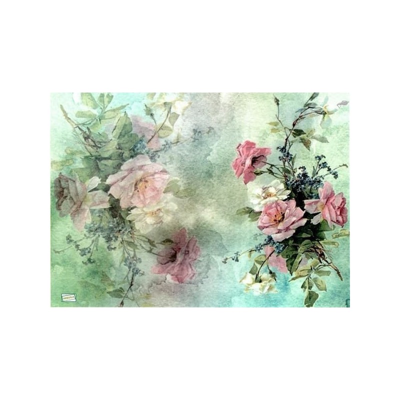 1papier riz Les Roses-R244L