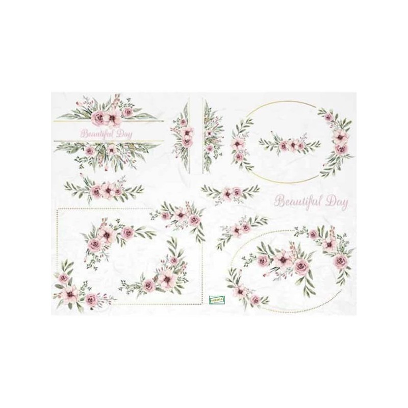 1papier riz Les Roses-R315L