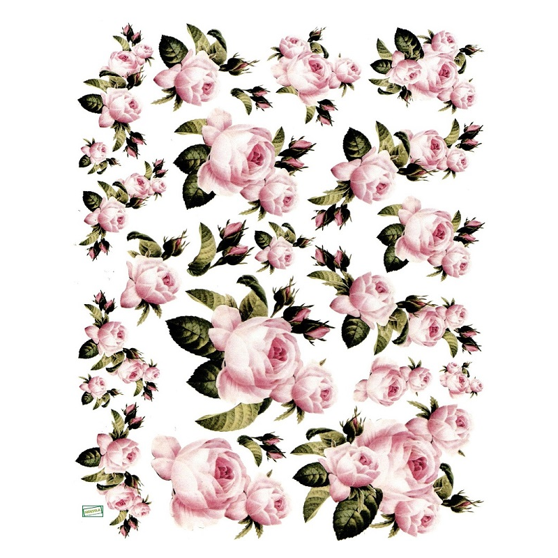 papier découpage Roses-D184M