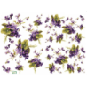 papier découpage Violettes-D329