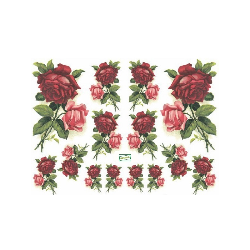 papier découpage Roses-D331M2