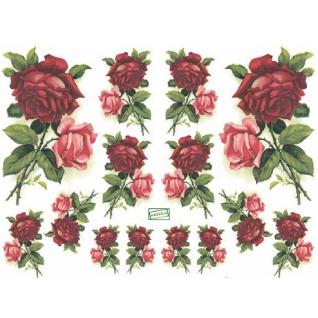 papier découpage Roses-D331M2