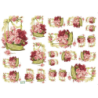 papier découpage Roses-D335M