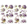 papier découpage Violettes-D346