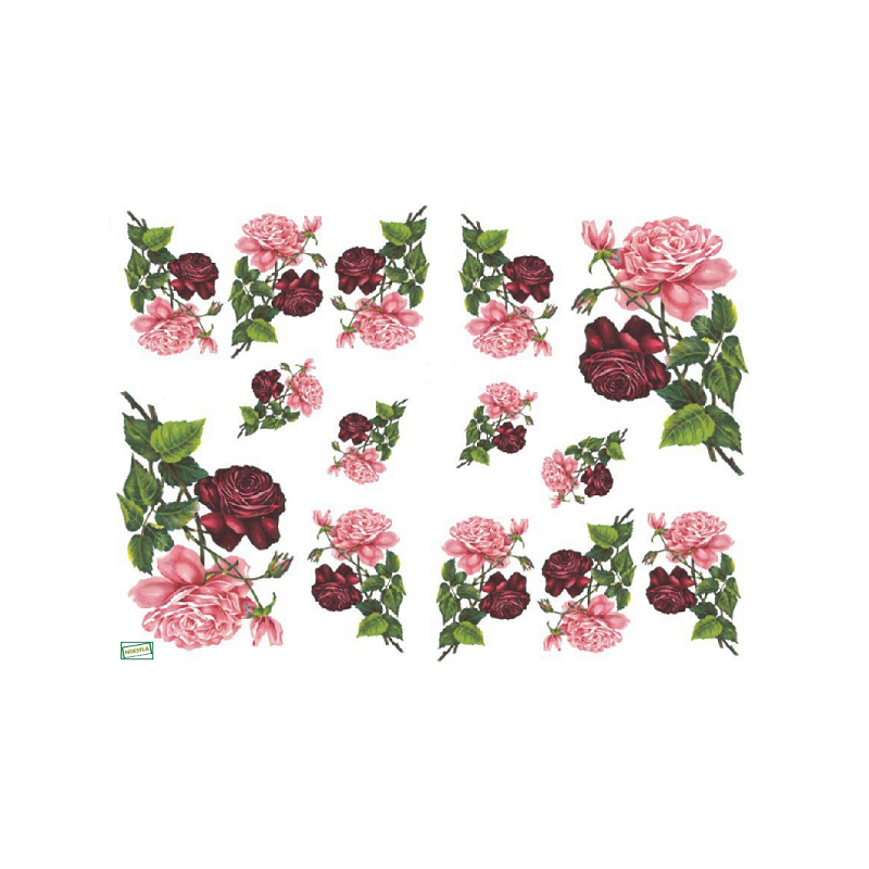 papier découpage Roses-D352M