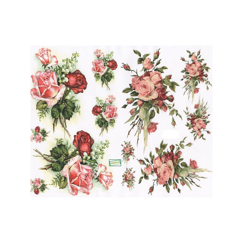 papier découpage Roses-D396M