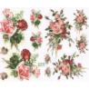 papier découpage Roses-D396M