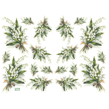 papier découpage Muguet-D357