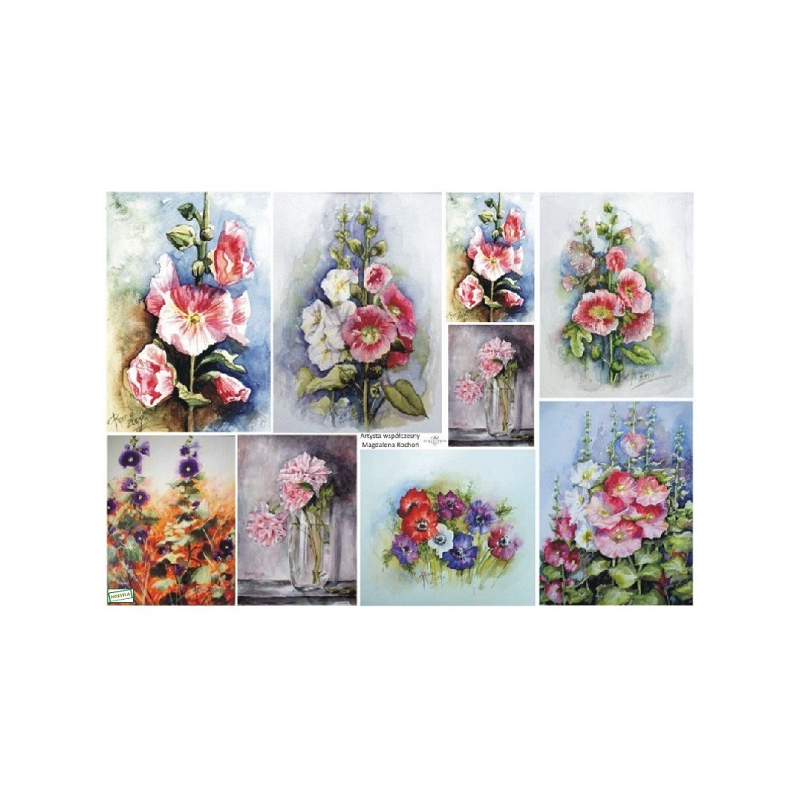 papier découpage Fleurs-D371