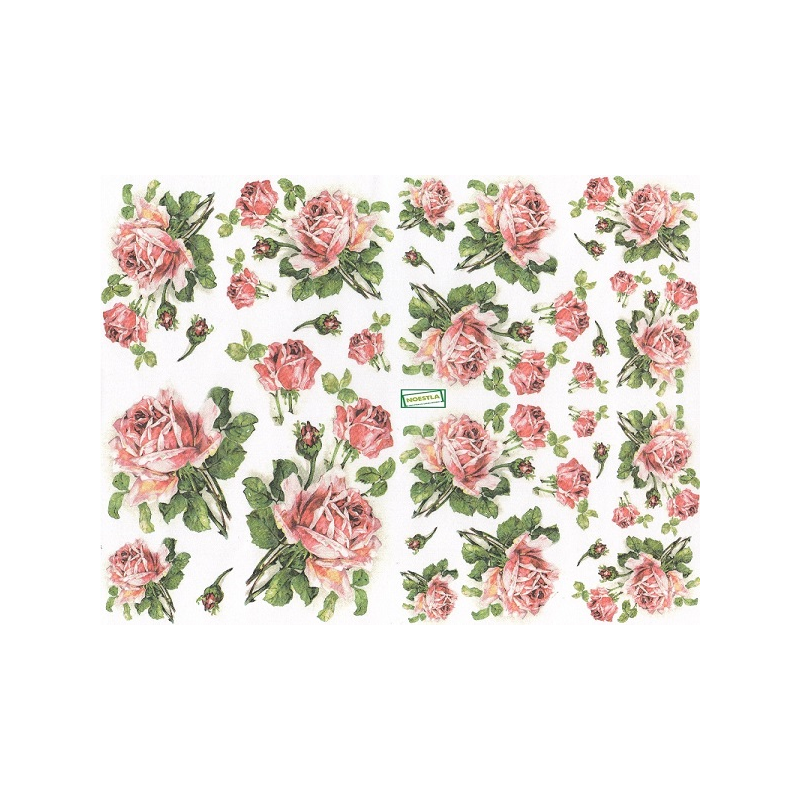 papier découpage Roses-D442
