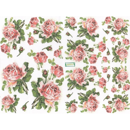 papier découpage Roses-D442M