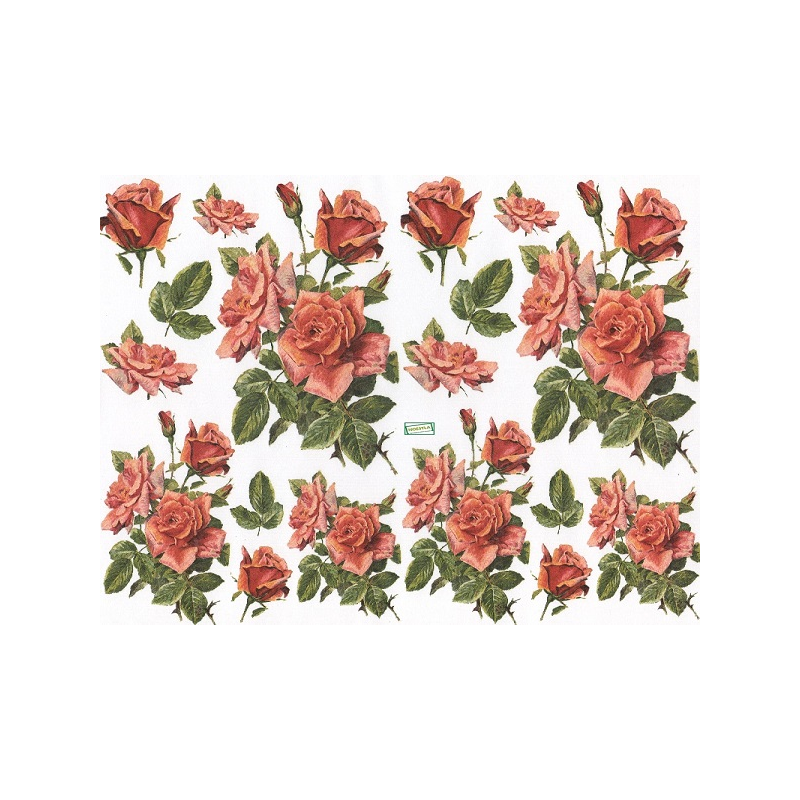 papier découpage Roses-D443