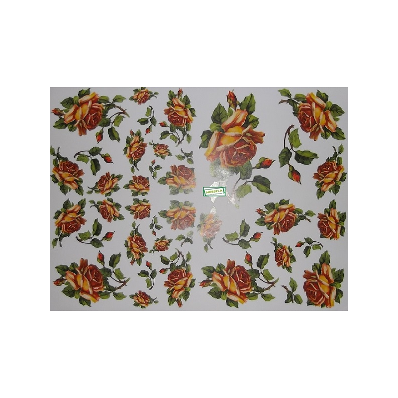 papier découpage Roses-D444