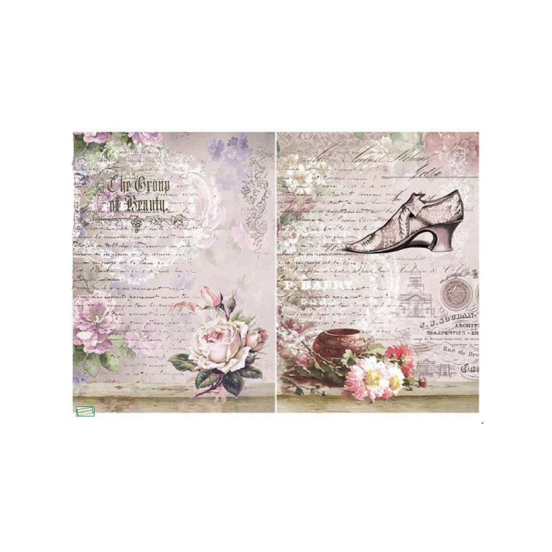 papier découpage Fleurs-D515M