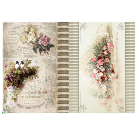papier découpage Fleurs-D519