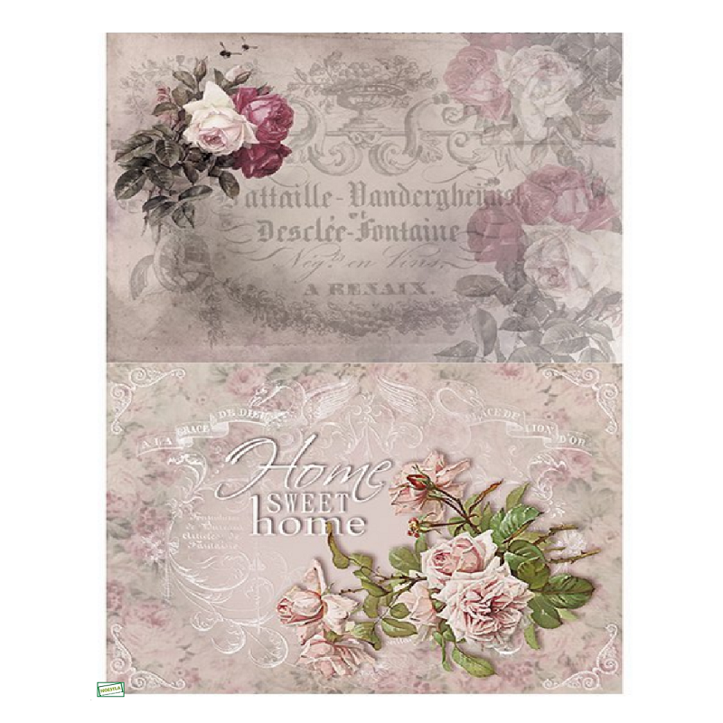 papier découpage Roses-D522