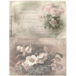 papier découpage Fleurs-D524