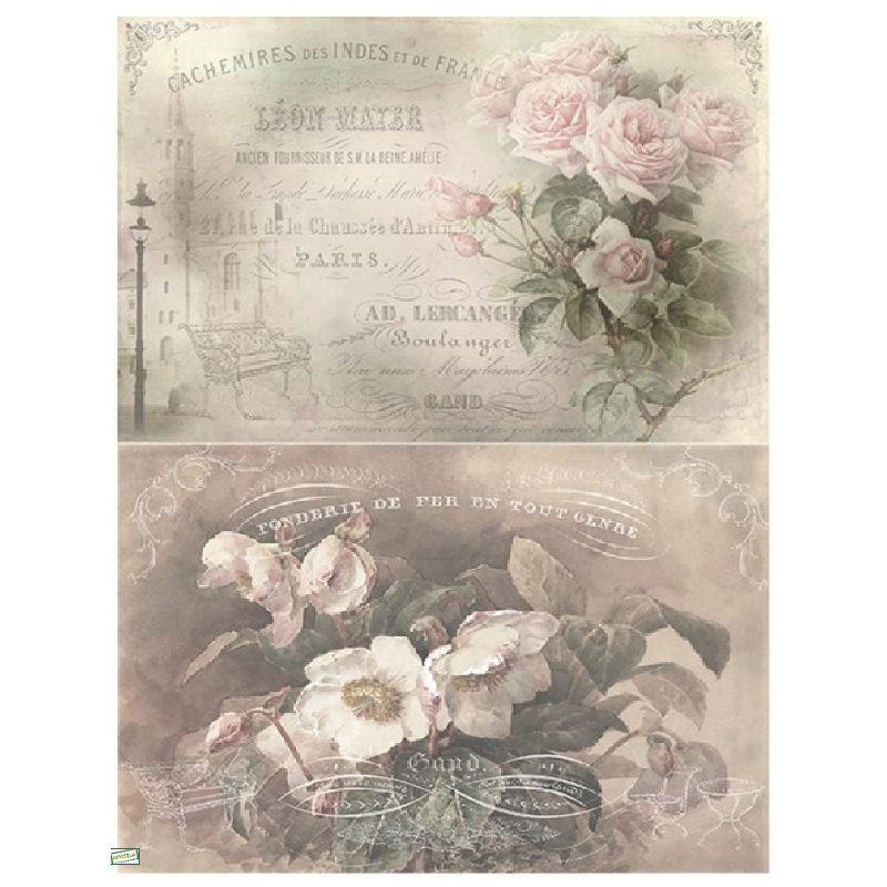 papier découpage Fleurs-D524