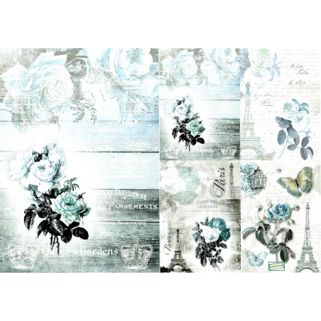 papier découpage Fleurs-D536M