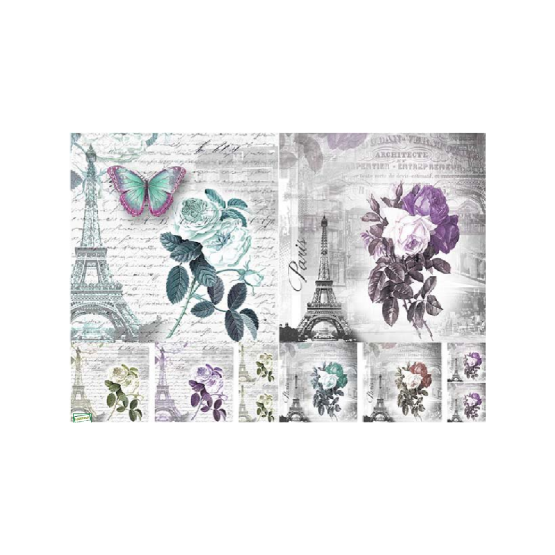 papier découpage Fleurs-D537M