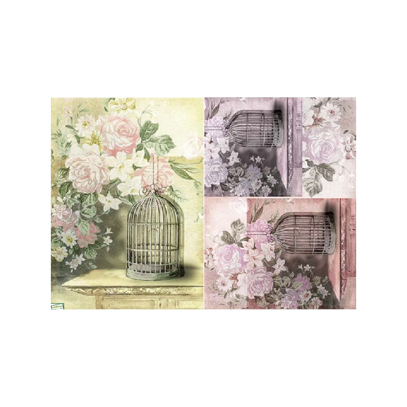 papier découpage Fleurs-D541M