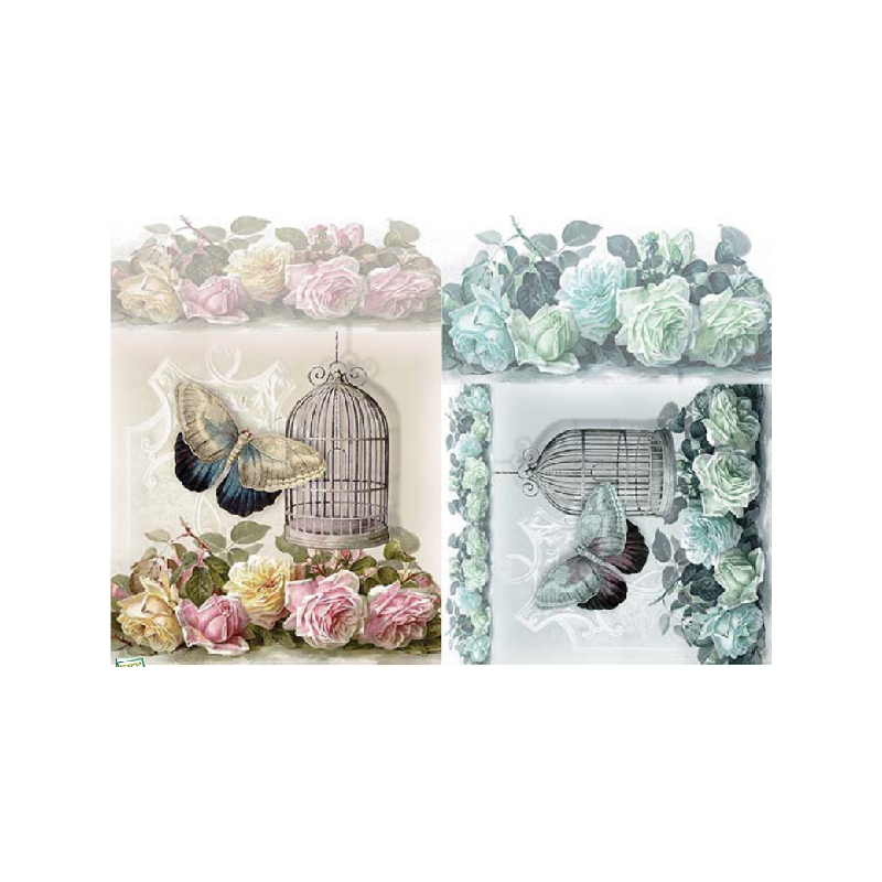 papier découpage Fleurs-D542