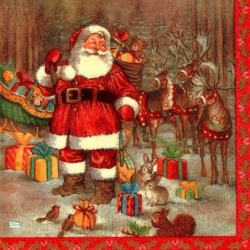 Scène enneigée,Paysage hivernal,Décor de neige,Tableau d'hiver,Horizons enneigés,la neige,découpage,collage,serviettage,flocons