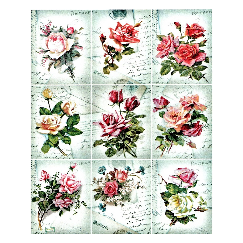 papier découpage Roses-S142