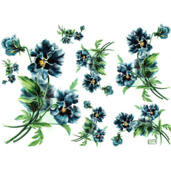 papier découpage Pensées-S304