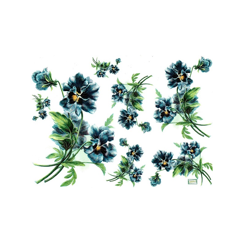 papier découpage Pensées-S304