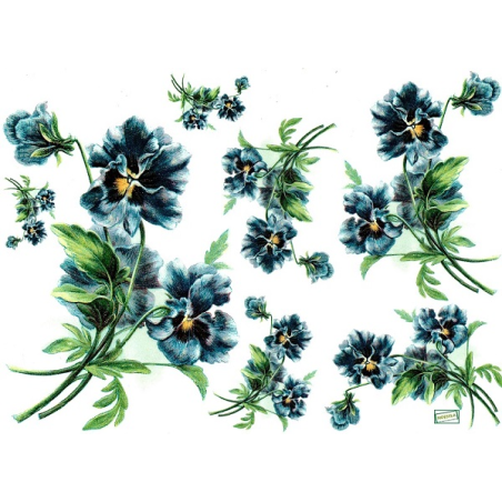 papier découpage Pensées-S304