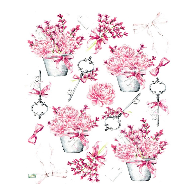 papier découpage Fleurs-S502