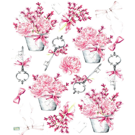 papier découpage Fleurs-S502