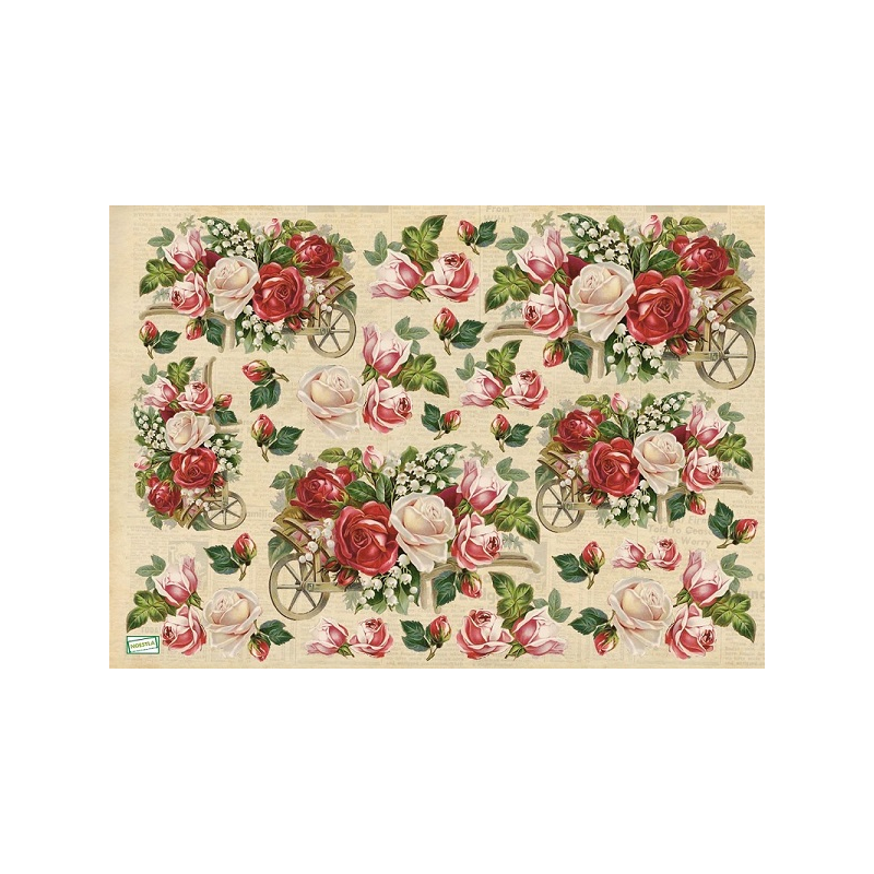 papier découpage Fleurs-S503