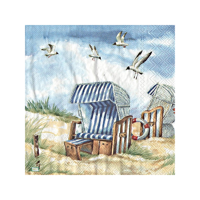 1 serviette papier La Mer -3