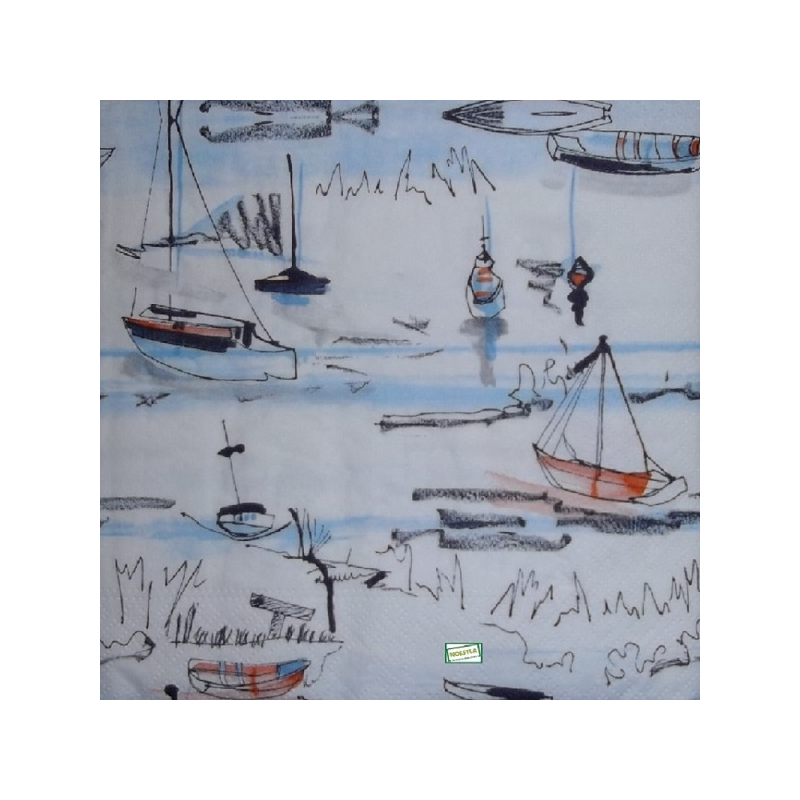 1 serviette papier La Mer-32