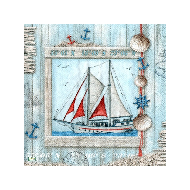 1 serviette papier La Mer-54