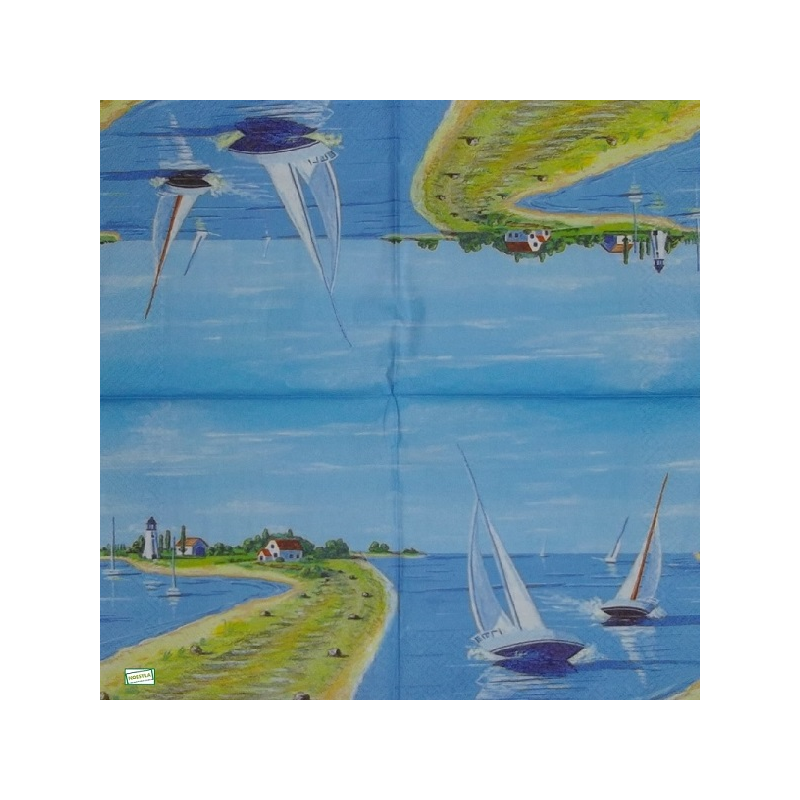 1 serviette papier La Mer -58