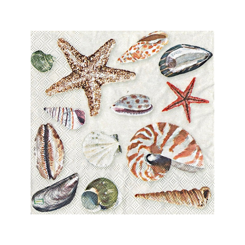 1 serviette Coquillages -66