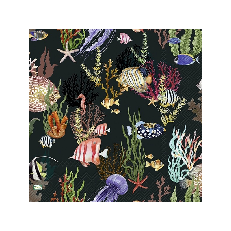 1serviette papier Poissons-78