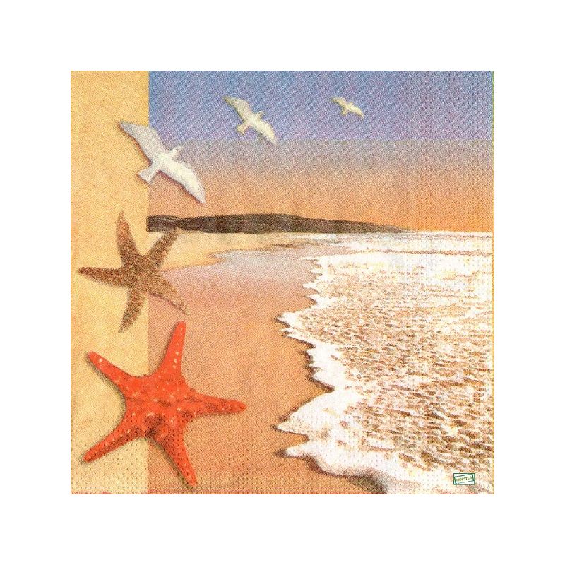 1 serviette papier La Mer -80