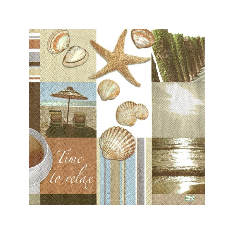 1 serviette Coquillages -91