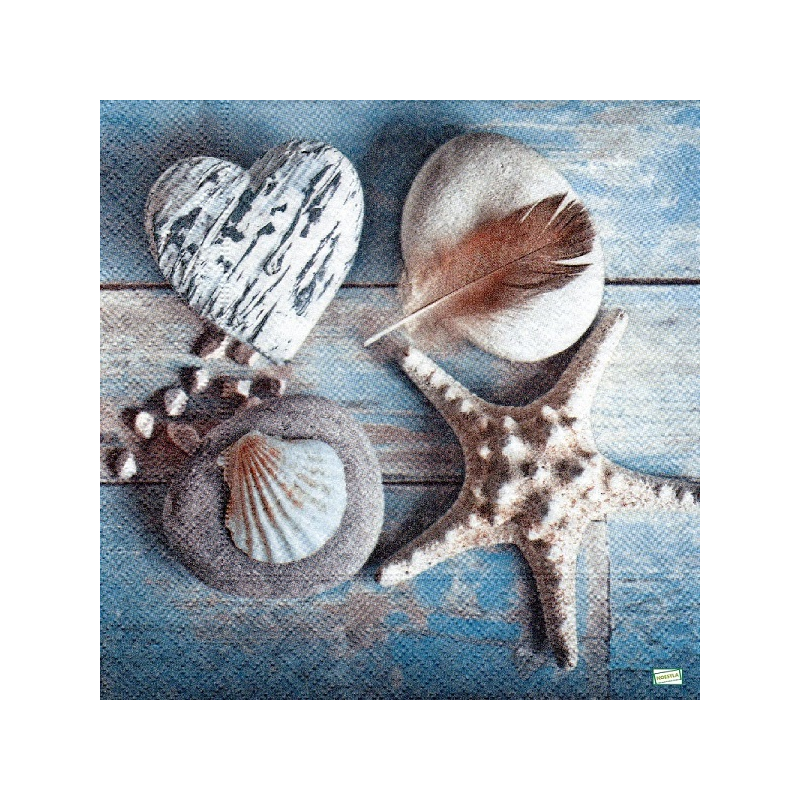 1 serviette Coquillages -98