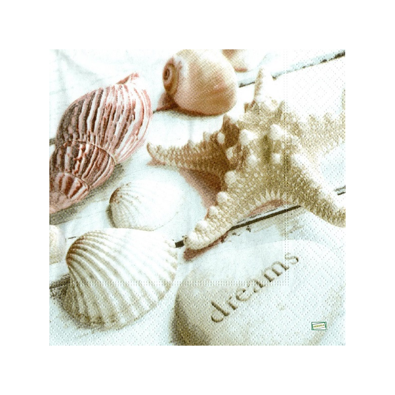 1 serviette Coquillages -104