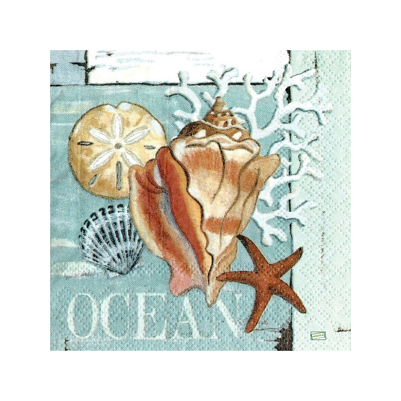 1 serviette Coquillages -109